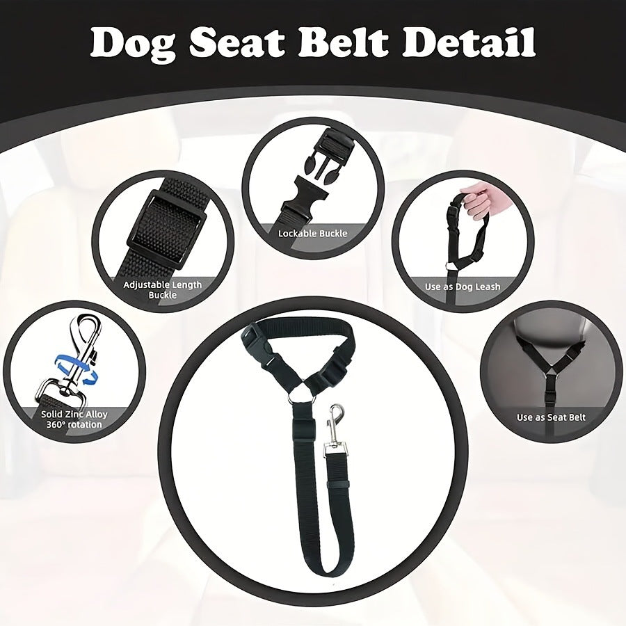 Headrest Car Dog Safety Seatbelt