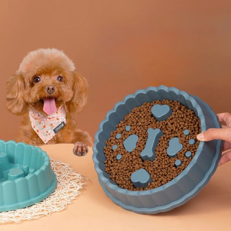 Pet Supplies Dog Cat Anti Choking Feeding Food Bowls Puppy Slow Down Eating Feeder Dish Prevent Obesity New Product Variety