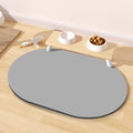 Dog Feeding Mat 24''x16'', Absorbent Pet Food Mat, No Stains Quick Dry Pet Water Mat Protect Floor, Cat Dog Water Bowl Mat for Messy Drinkers, Non-Slip Rubber Base Pet Placemats for Food and Water