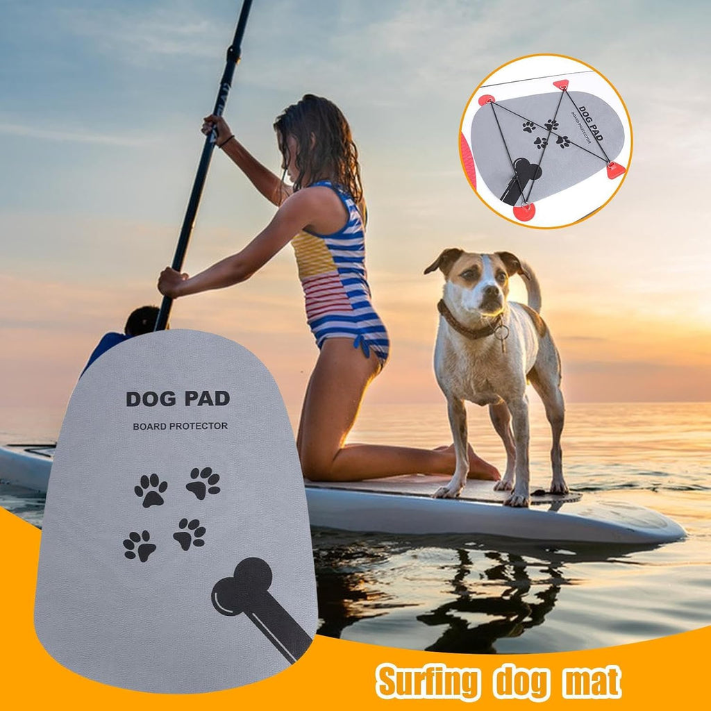 Surfing Dog Mat – Anti-Slip Paddleboard Mat For Dogs, Surfboard Grip Deck Pad | Waterproof EVA Dog Surf Pad With Strong Adhesive Backing, Durable Pet Traction Mat For Canoe Kayak Paddling