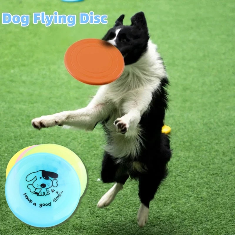 Silicone Flying Saucer Funny Pets Dog Cat Toy Dog Game Flying Discs Resistant Chew Puppy Training Interactive Pet Supplies