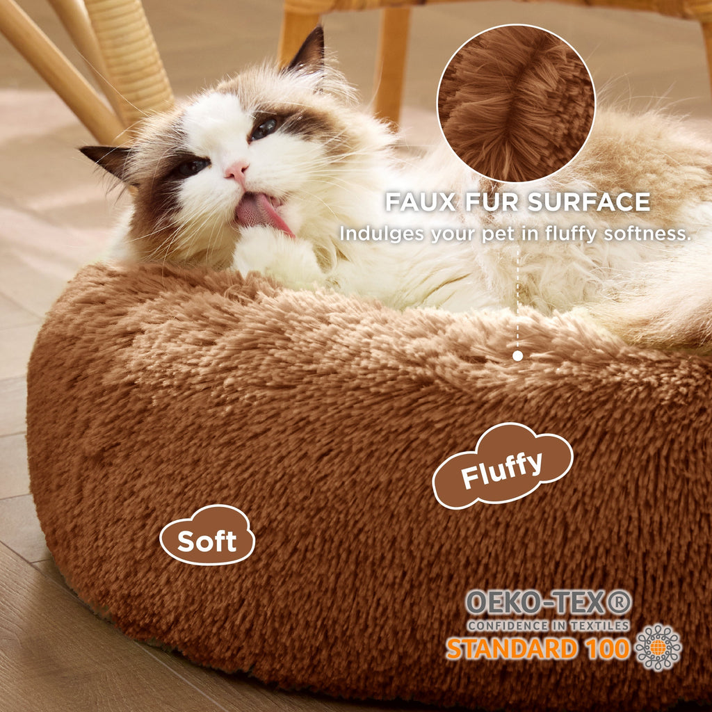 Calming Donut Bed for Dogs and Cats